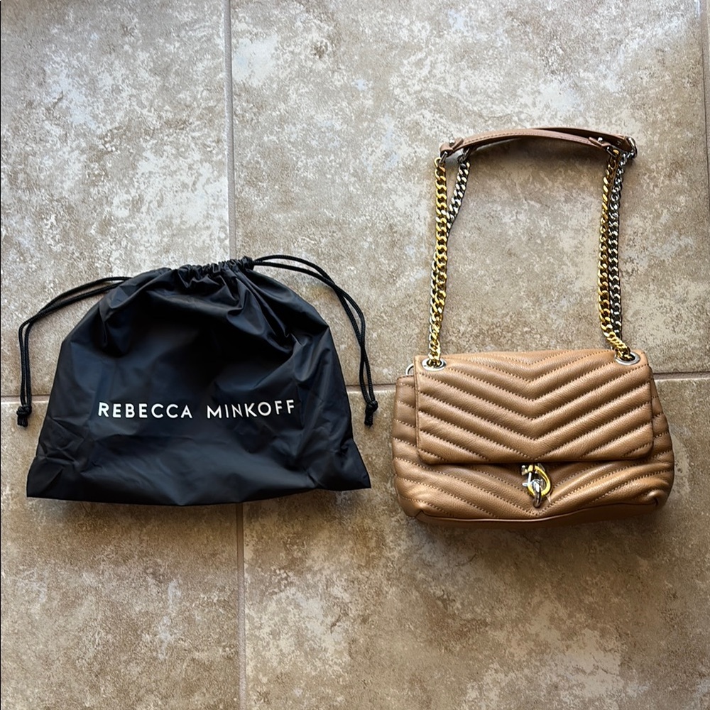 Rebecca Minkoff Edie Crossbody in color Dune